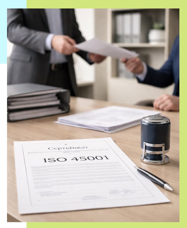 Сертификат ISO 45001 в Нижнекамске под ключ от 45626 р. | Сертэкс